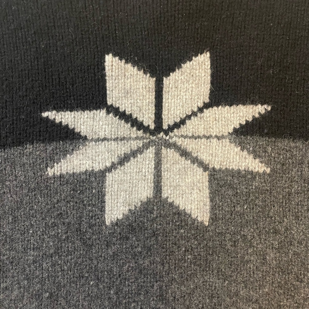 Vintage 100% wool Old Navy sweater ski snowflake preppy New England frozen - Picture 5 of 8